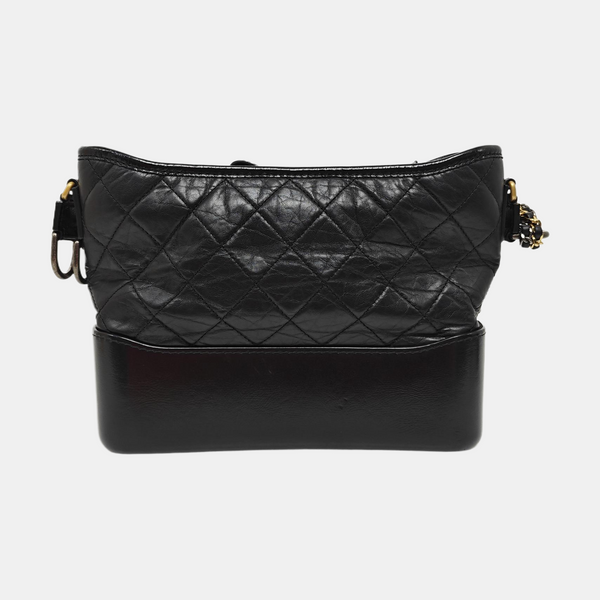 GABRIELLE New Medium Quilted Vintage Calf Black