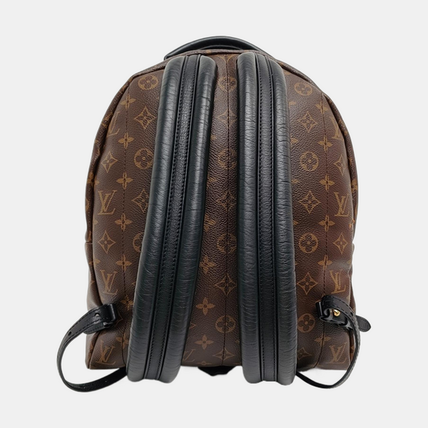 Authenticated pre-owned  PALM SPRINGS MM Monogram Coated Canvas Brown - Backpack at Looply
