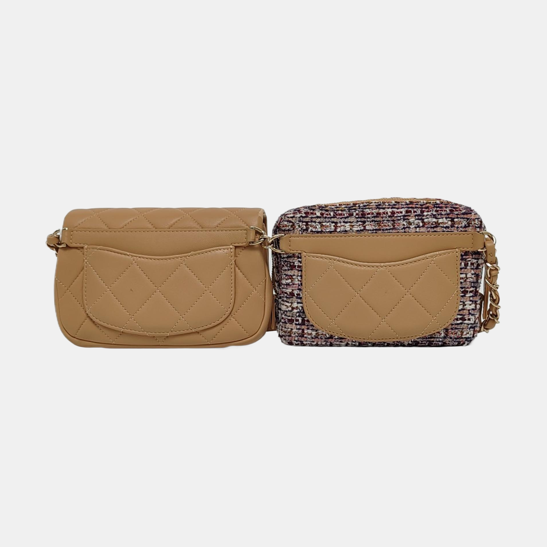 Quilted Lambskin Belt Bag Multicolor