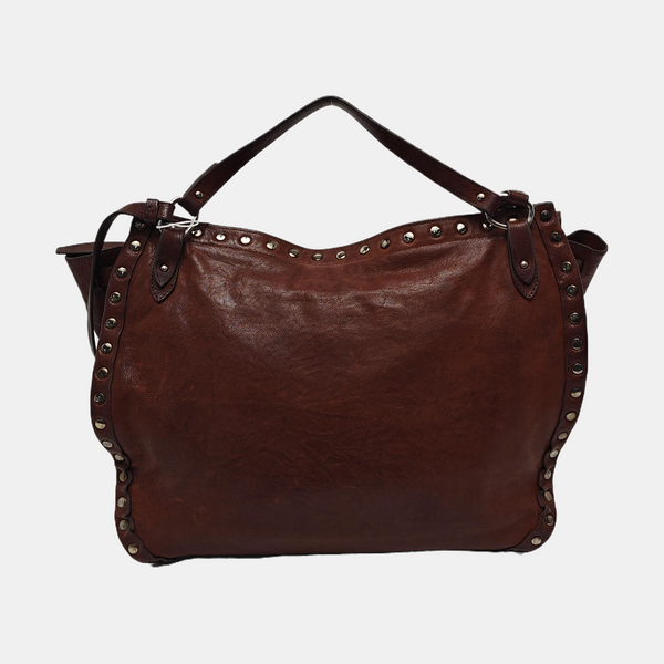 Calfskin Shoulder Bag Brown