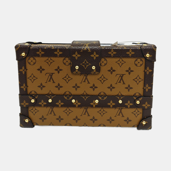 PETITE MALLE Monogram Coated Canvas Brown
