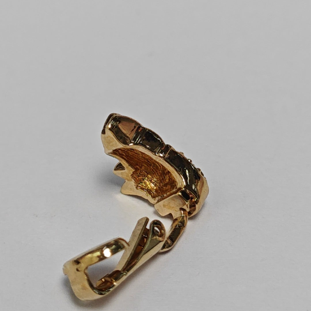 Metal Gold Clip On Earrings