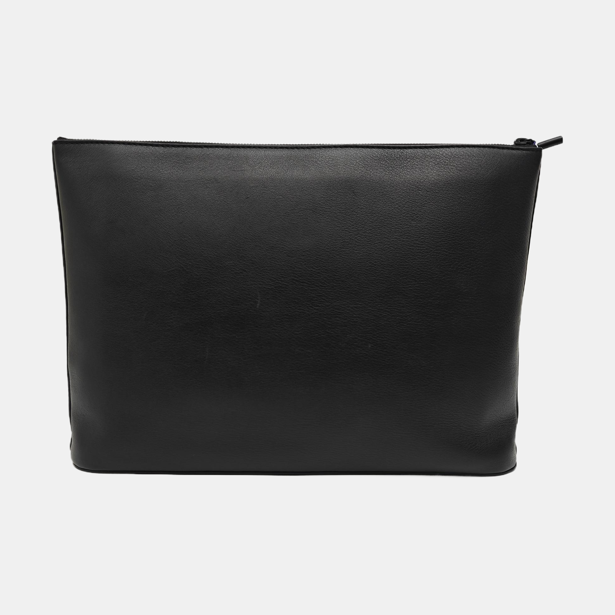 Calfskin Clutch Black