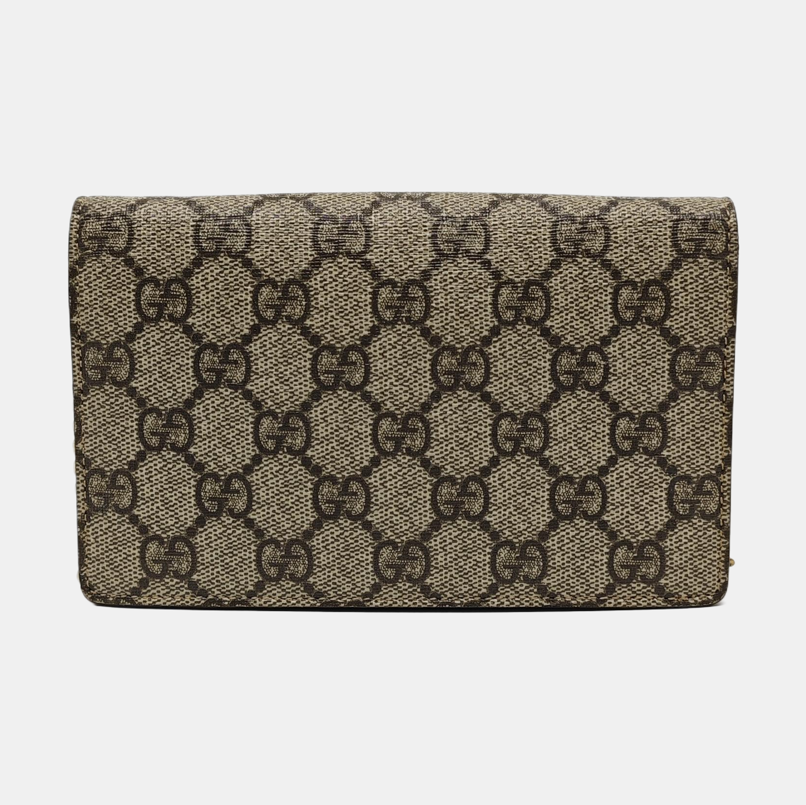 GG Supreme Mini Monogram Coated Canvas Beige