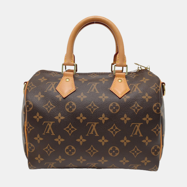 Speedy 25 Lona revestida Monogram marrón