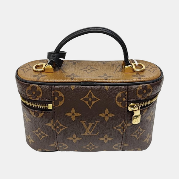 Vanity Chain Pouch Monogram Coated Canvas Brown