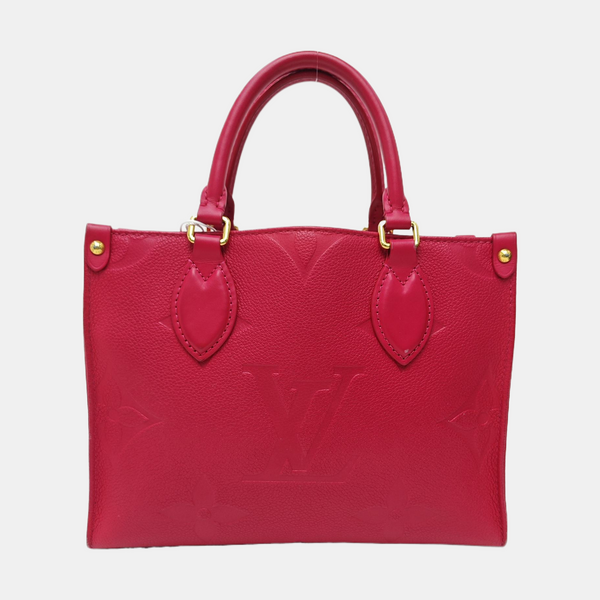 ONTHEGO PM Monogram Calfskin Red