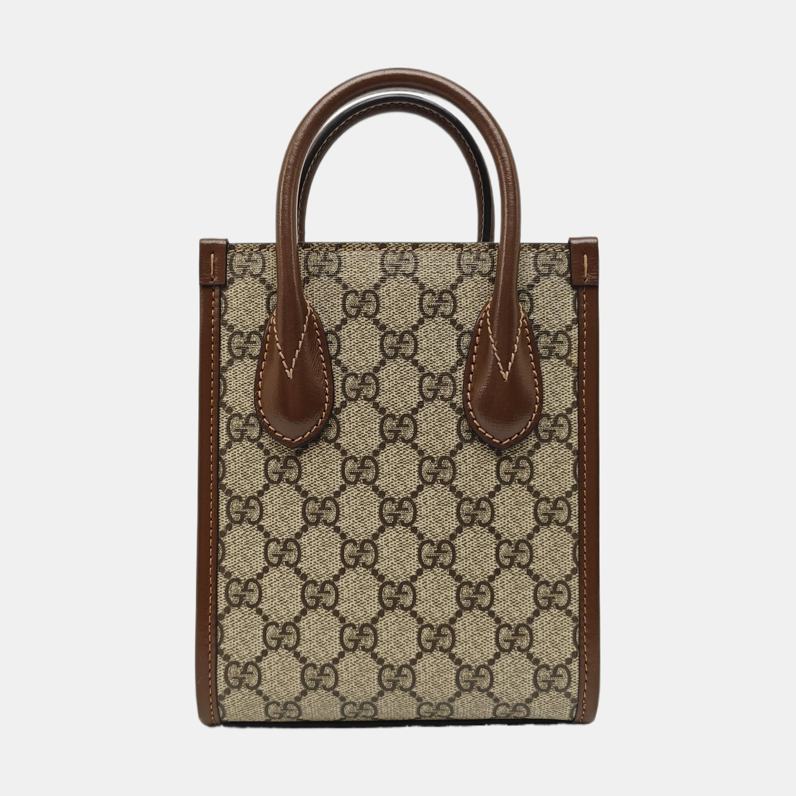 Retro Mini Monogram Coated Canvas Beige