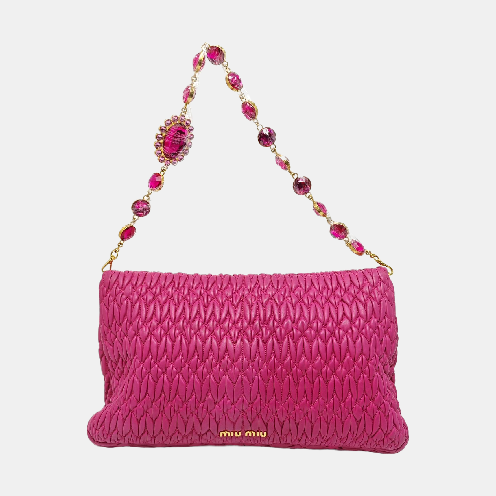 Crystal Quilted Lambskin Red