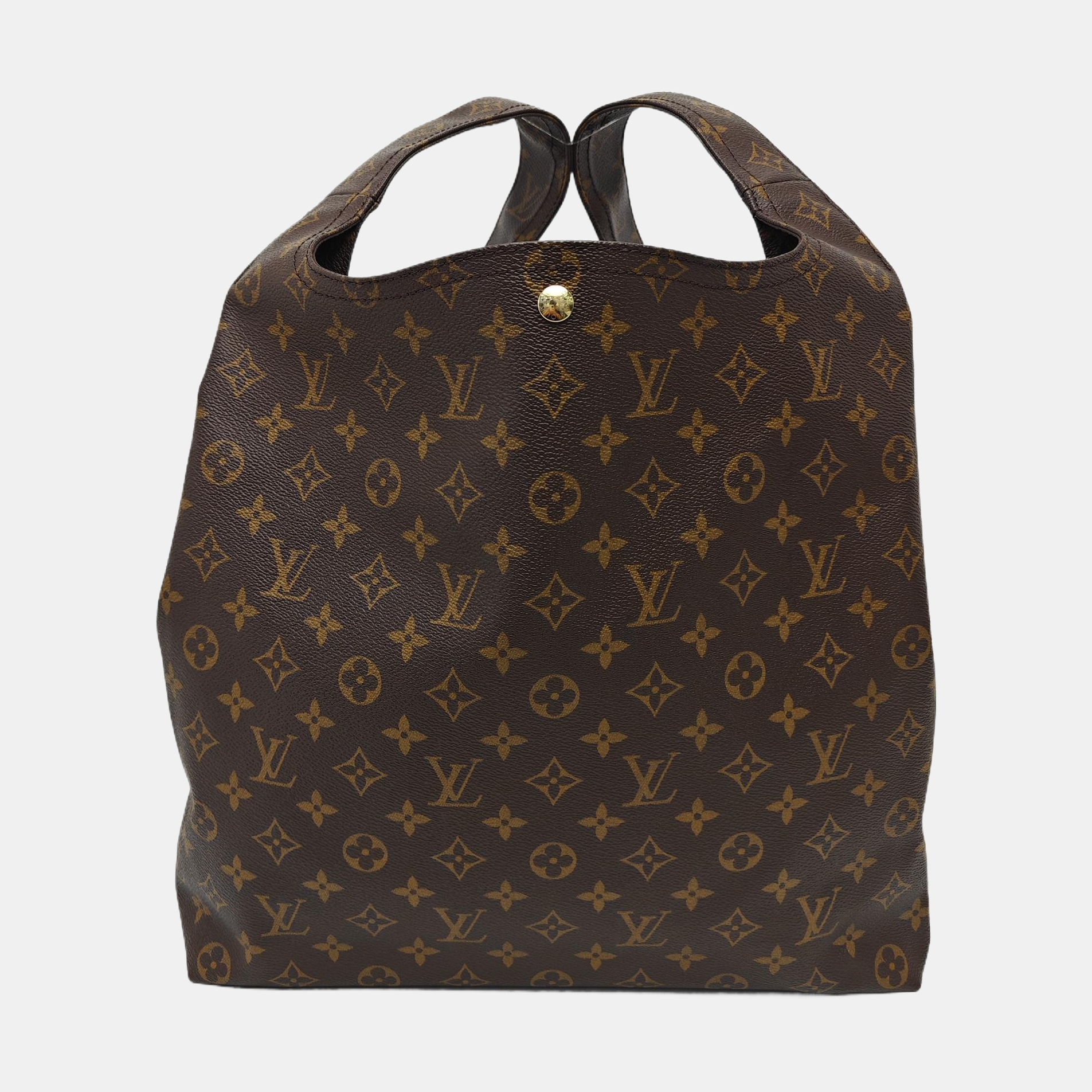 ATLANTIS Monogram Coated Canvas Brown
