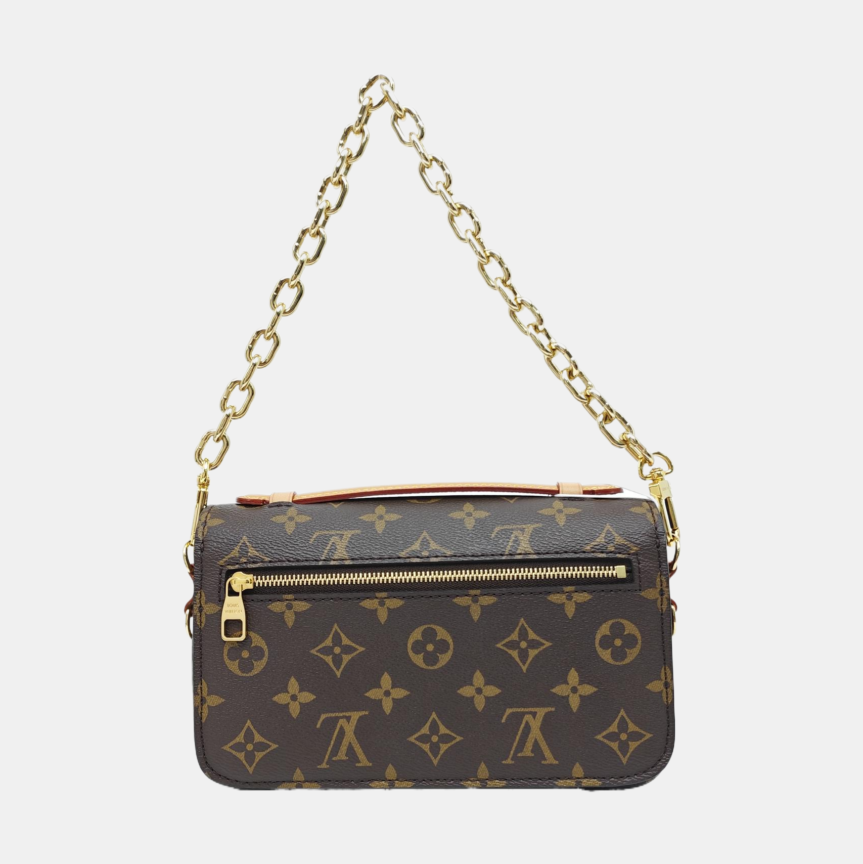 MÉTIS EAST WEST Monogram Coated Canvas Brown