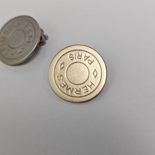 Sellier Metal Silver Clip On Earrings