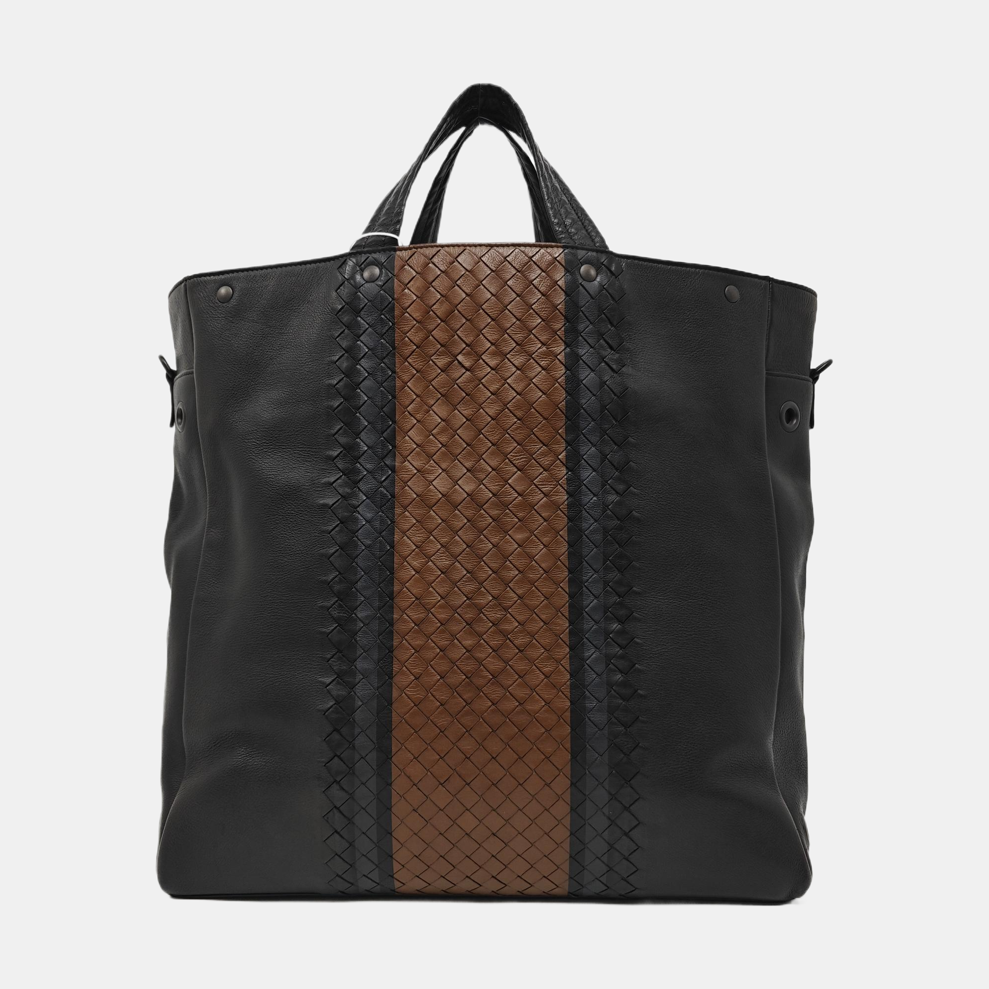 Calfskin Top Handle Bag Black