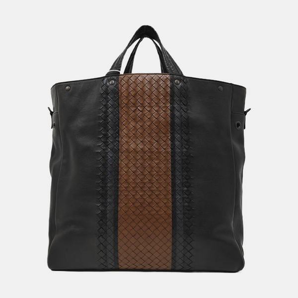 Calfskin Top Handle Bag Black