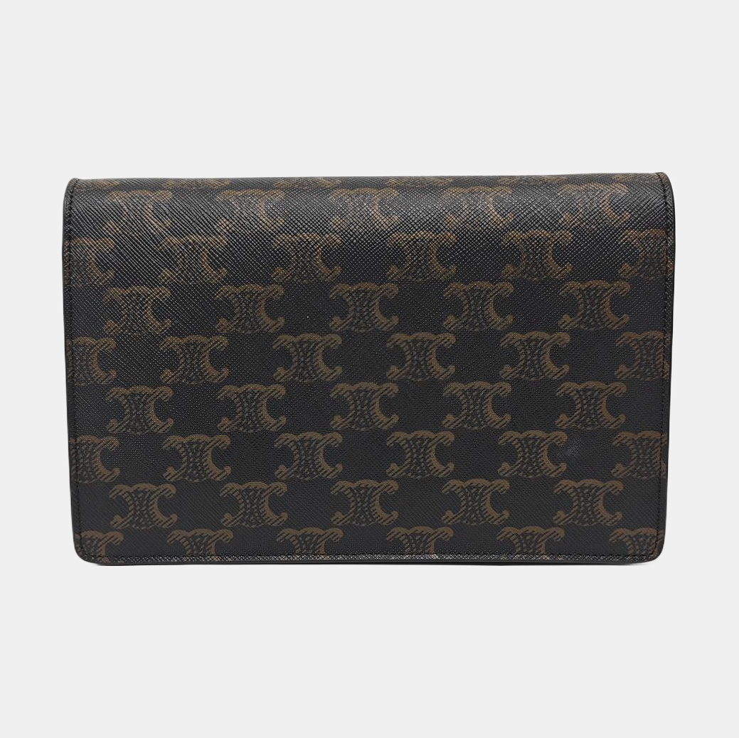 TRIOMPHE CANVAS Small Coated Canvas Brown