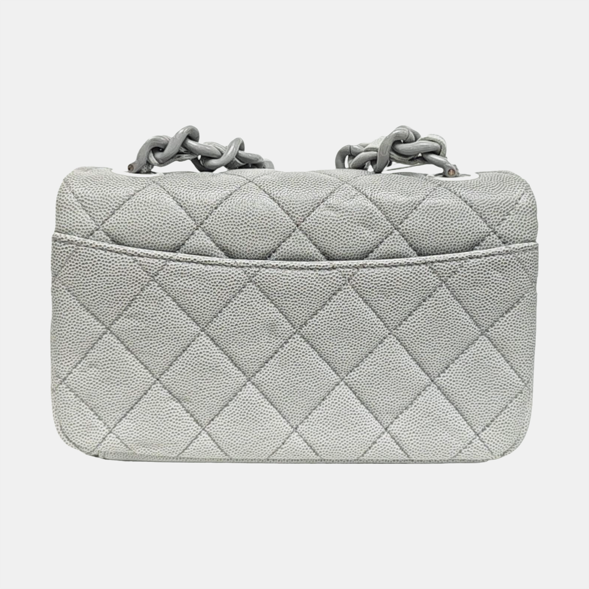 Grained Calfskin Shoulder Bag Green