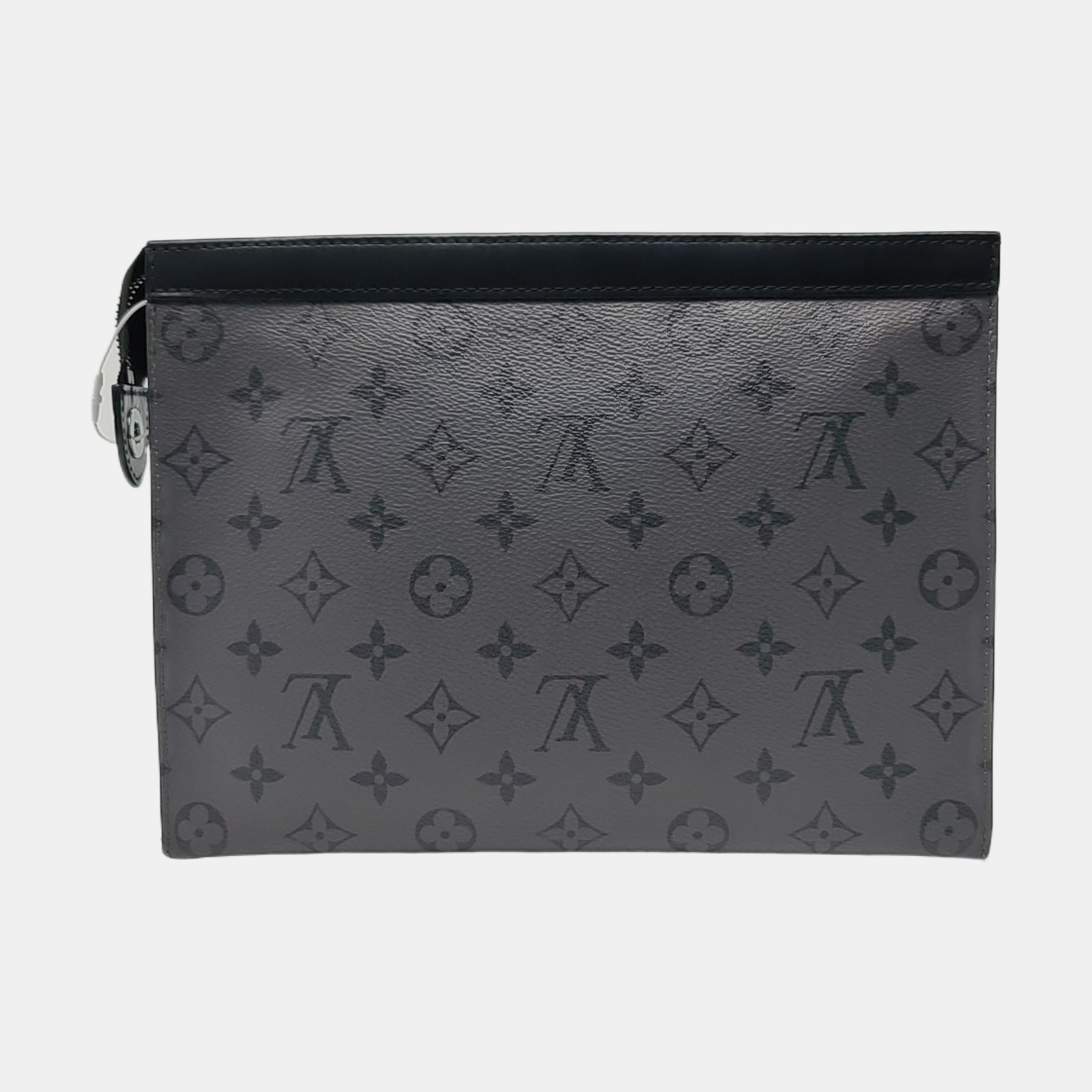 Pochette Voyag MM Monogram Coated Canvas Gray