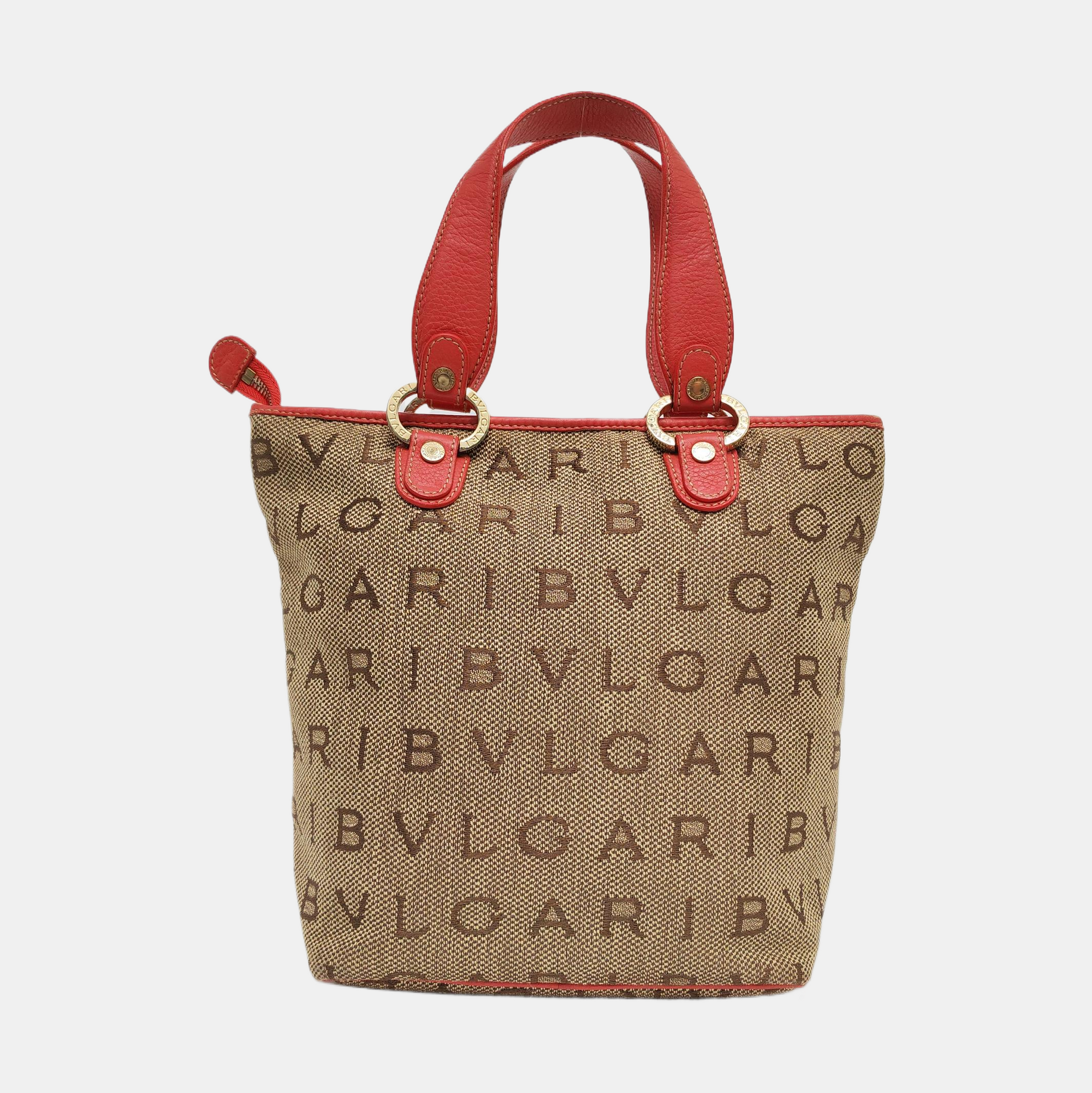 Fabric Tote Bag Brown