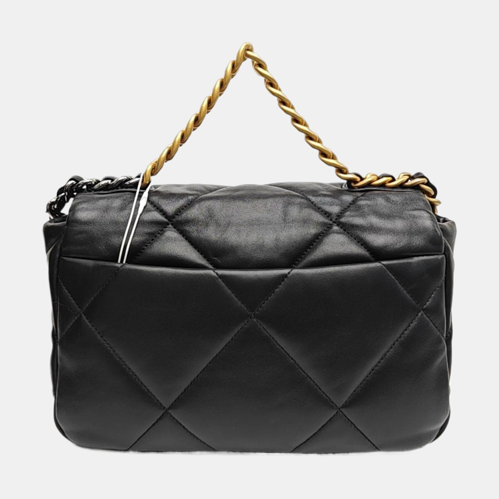 CHANEL 19 Small Quilted Lambskin Black