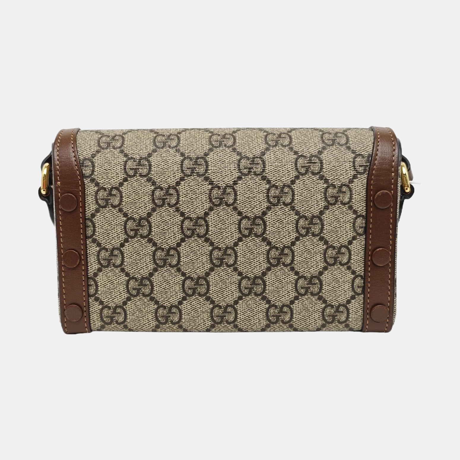 Horsebit 1955 Mini Monogram Coated Canvas Beige
