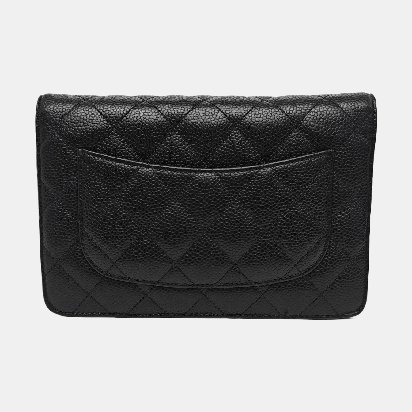 WOC Quilted Grained Calfskin Black