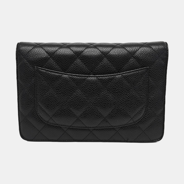 WOC Quilted Grained Calfskin Black