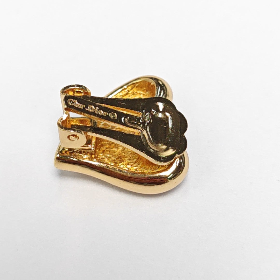 Metal Gold Clip On Earrings