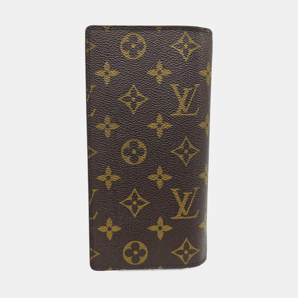 BRAZZA Monogram Coated Canvas Brown Wallet