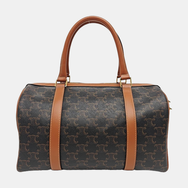 Coated Canvas Shoulder Bag Black