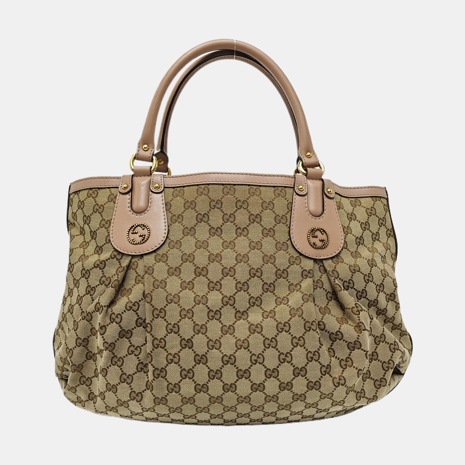 Sukey Monogram Canvas Beige