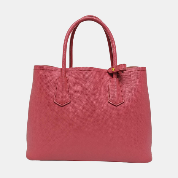 Double Medium Saffiano Calfskin Red