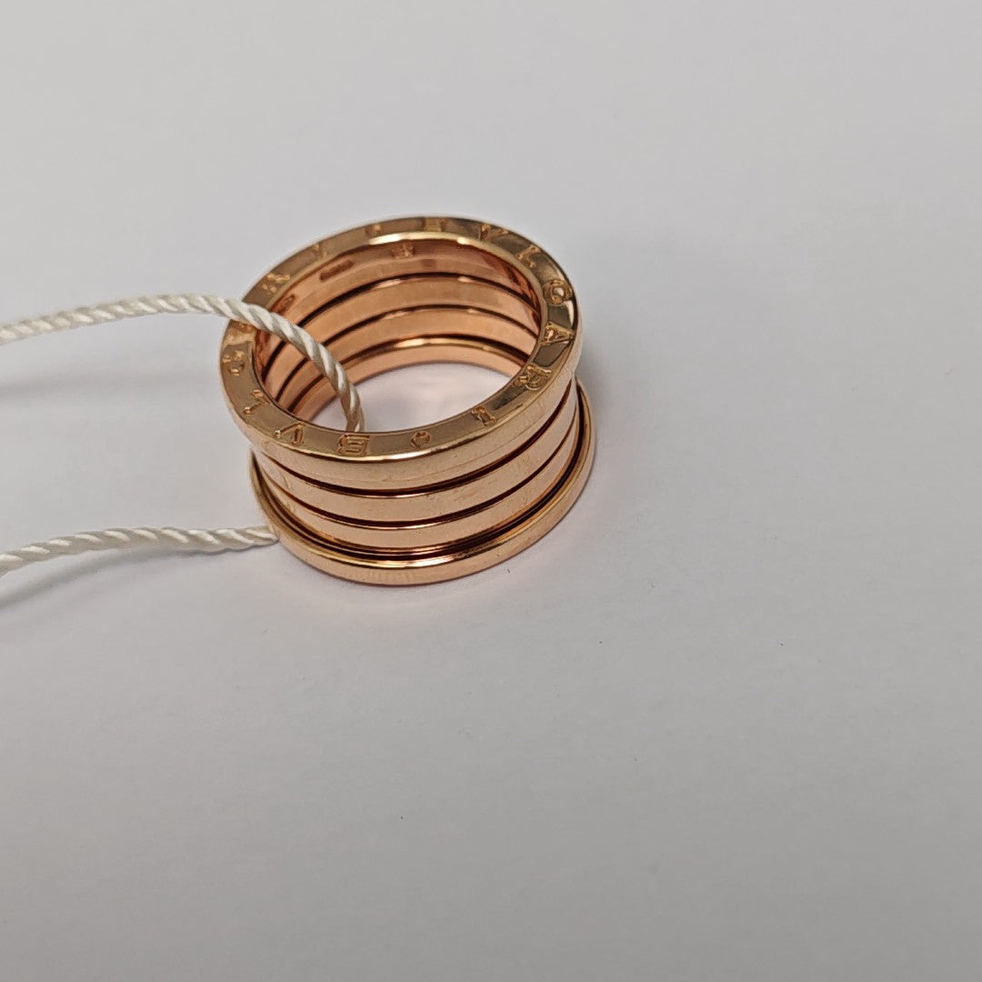 B.ZERO1 18k Rose Gold Ring EU 54