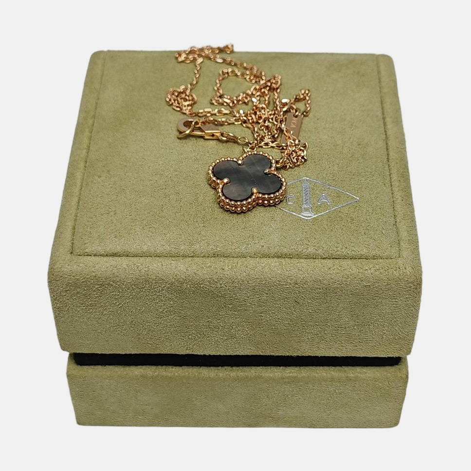 Vintage Alhambra 18k Rose Gold Necklace