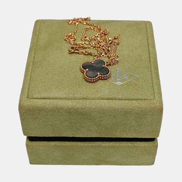 Vintage Alhambra 18k Rose Gold Necklace