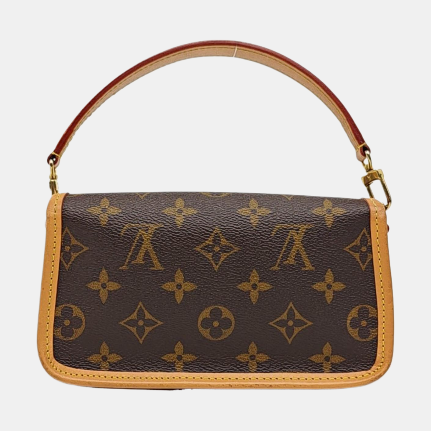DIANE Nano Monogram Coated Canvas Brown