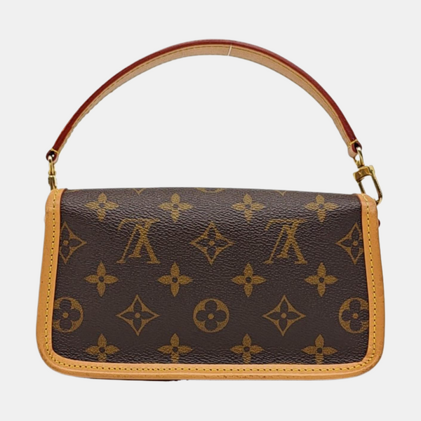 DIANE Nano Monogram Coated Canvas Brown