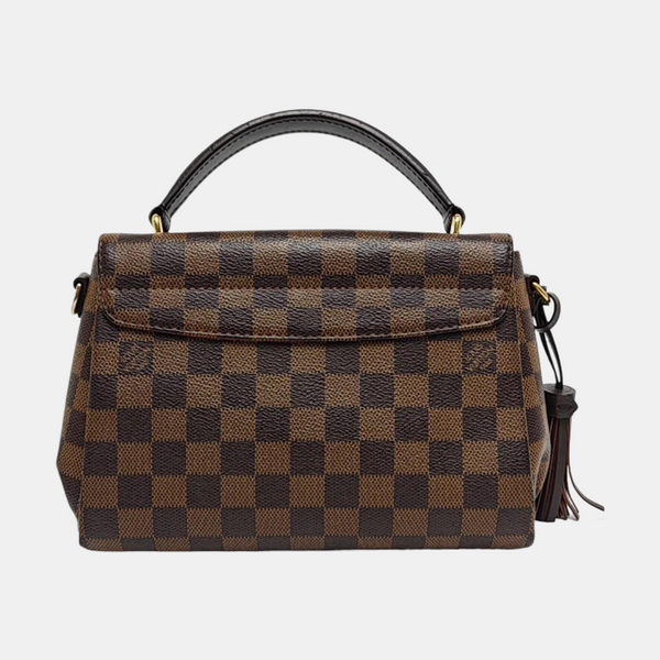 CROISETTE Damier Ebene Coated Canvas Brown