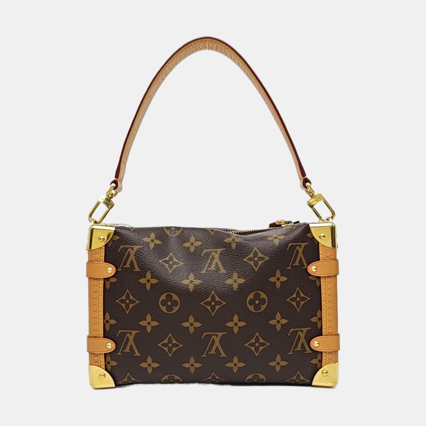 SIDE TRUNK MM Monogram Coated Canvas Brown