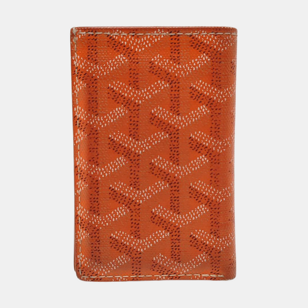 Saint-Marc PM Coated Canvas Orange Card Holder