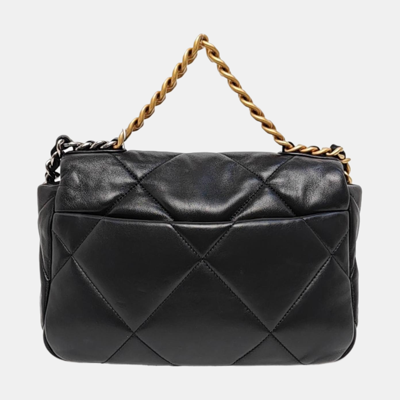 CHANEL 19 Small Quilted Lambskin Black