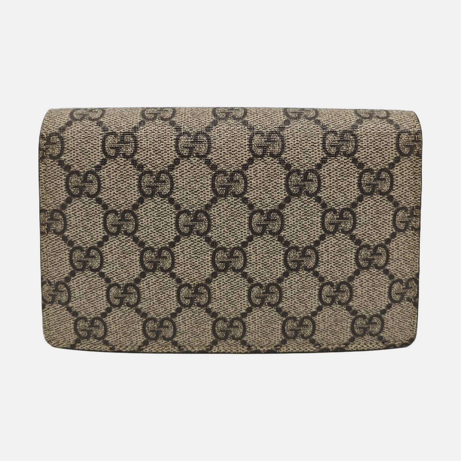 Dionysus Super Mini Monogram Coated Canvas Beige