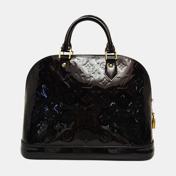 ALMA PM Monogram Patent Leather Red