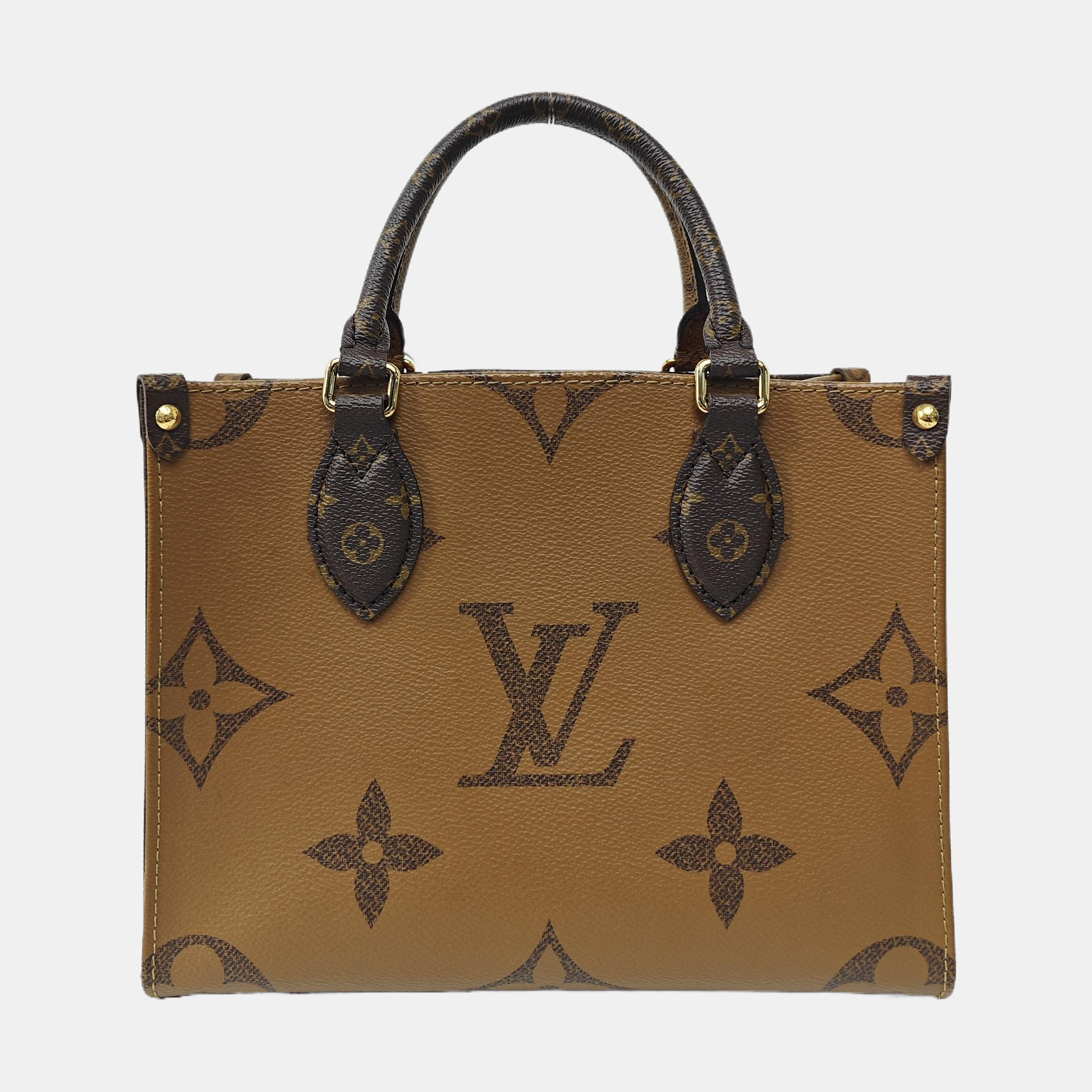 ONTHEGO PM Monogram Coated Canvas Brown