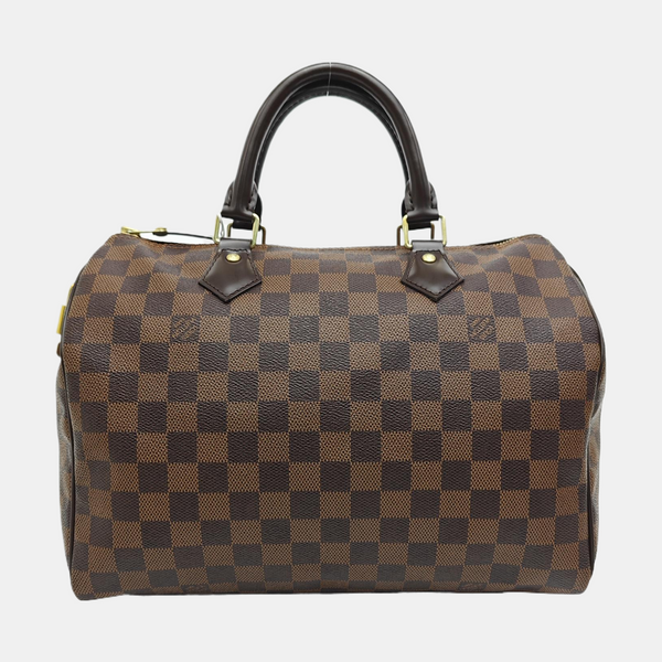 SPEEDY 30 Damier Ebene Coated Canvas Brown