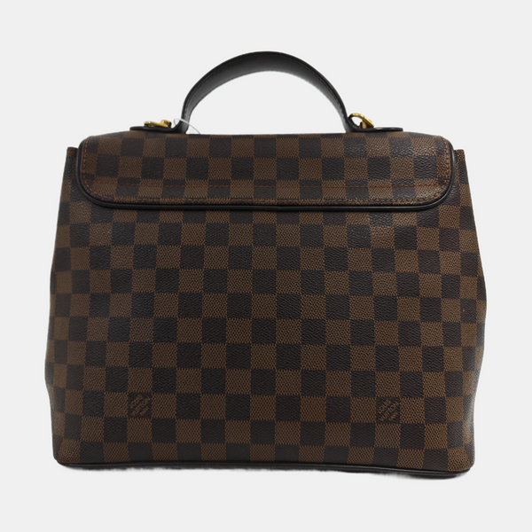 BERGAMO MM Damier Ebene Coated Canvas Brown