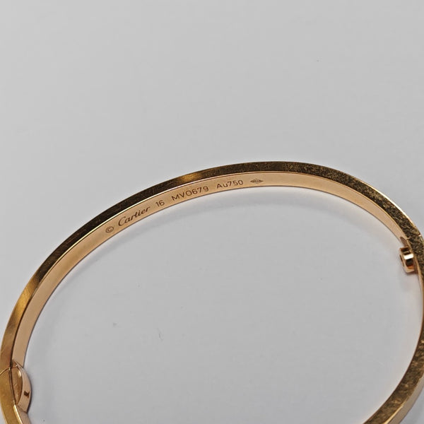LOVE 18k Rose Gold Bangle