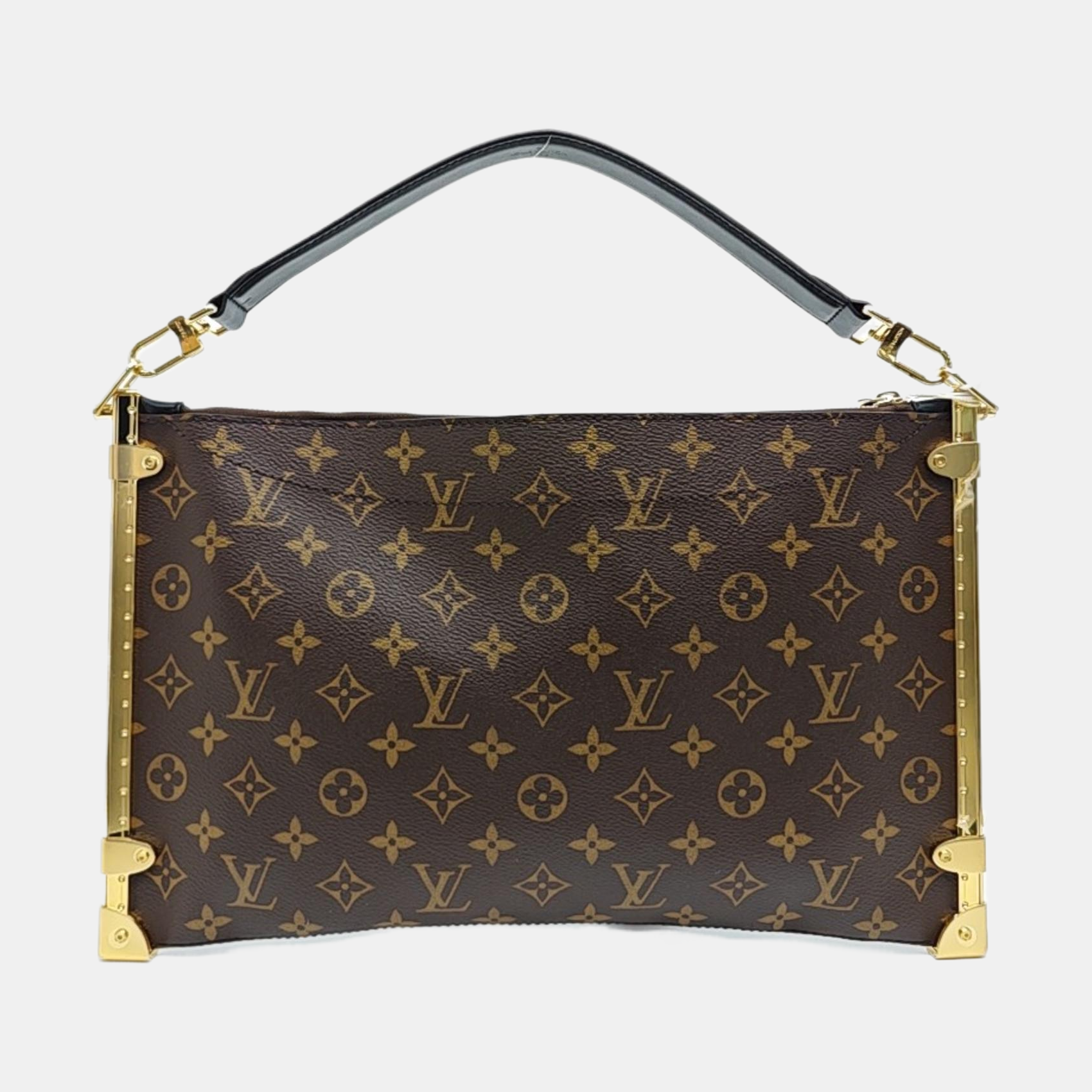 Lucky Trunk Monogram Coated Canvas Brown