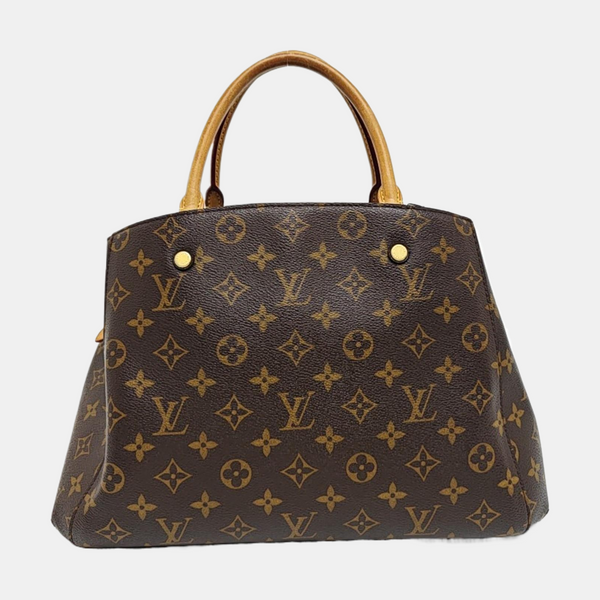 MONTAIGNE Monogram Coated Canvas Brown