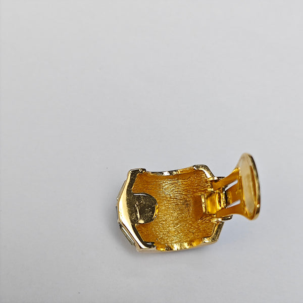 Metal Gold Clip On Earrings