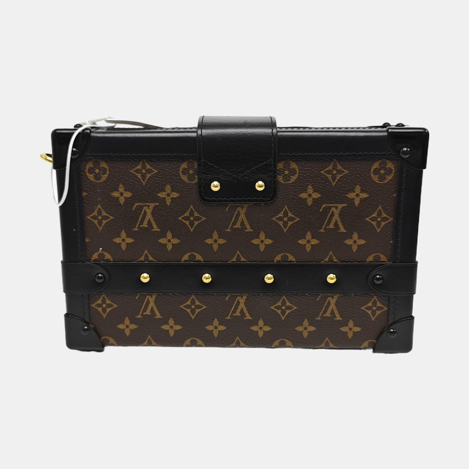 PETITE MALLE Monogram Coated Canvas Brown